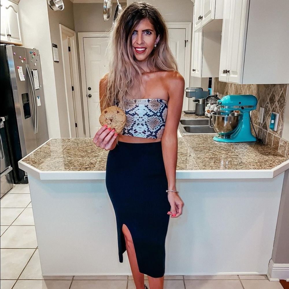 skyline midi skirt by free people - size small